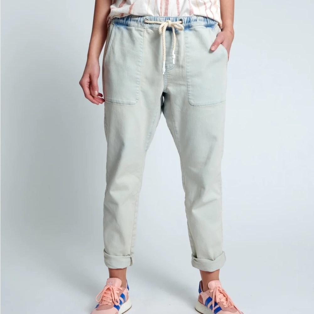 Women’s CASANOVA SHABBIES DRAWSTRING BOYFRIEND JEANS Size Small